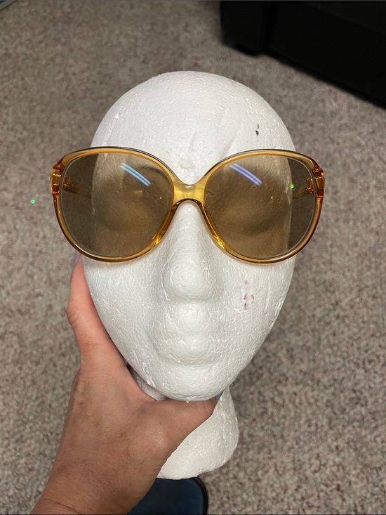 Vintage Accessories - Vintage 70s Carl Zeiss Amber Oversized Women's Sunglasses- excellent shape